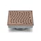 Unique 4'' Center Grid Shower Drain Rose Gold REJ-652 - alternate 1